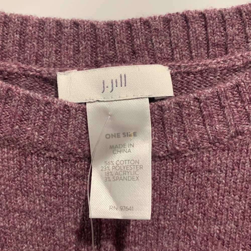 NWT J.Jill heathered purple poncho